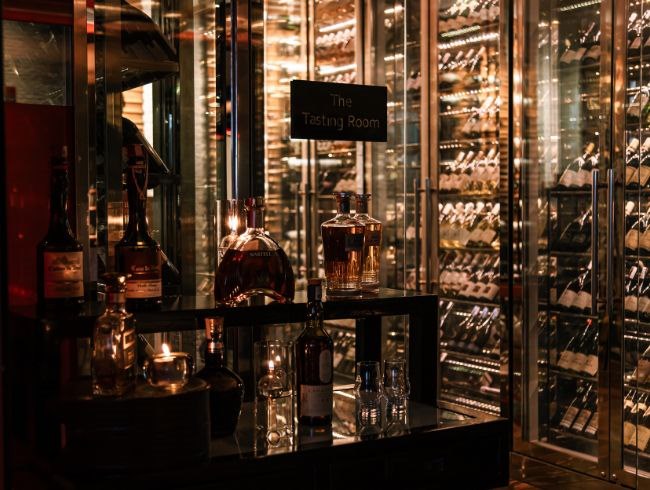 Walk-in the tasting room