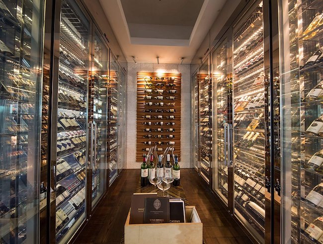Walk-in the tasting room